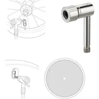 Topeak Pompes accessoires Pressure Rite Argent