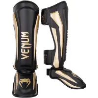 Venum Protege Tibias Pieds Elite Noir Or