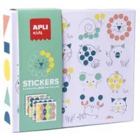 APLI Kids Jeu créatif avec autocollants, Animaux, 3 ans et +,