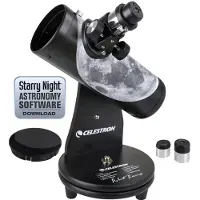 Celestron Firstscope Series Moon Robert Reeves Telescope Argenté