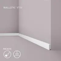 NMC Plinthe FT1F WALLSTYL Noel Marquet Moulure décorative Cimaise Moulure frise design moderne blanc 2 m