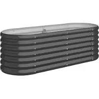 vidaXL Parterre surélevé Acier revêtu par poudre 114x40x36 cm Anthracite
