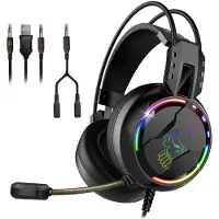 SPIRIT OF GAMER Casque Gaming filaire Série Multiplateforme Pro H7 RVB Noir