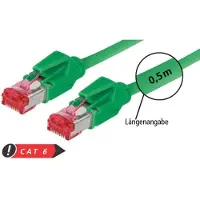 Tecline 718015G 718015G DRAKA cordon cat 6 S/FTP (PIMF) TM21 0-hal Vert, 1,5 m