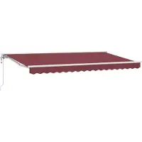 vidaXL Cadre d'auvent rouge bordeaux 350 x 200 cm