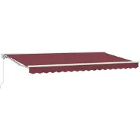 vidaXL Cadre d'auvent rouge bordeaux 400 x 200 cm