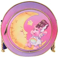 Loungefly Care Bear Of Joy As Bride Of Frankenstein Canteen Crossbody Bag Rose
