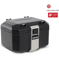 Shad Topcase Tr48 Terra 48L Alu Argenté ALUMINIUM 48L NOIR marron