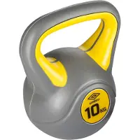 24.Se Kettlebell 10kg Poids D'entrée De Gamme Pour Hommes - Débutant - Poids En Plastique - Gris