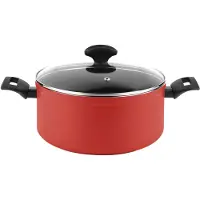 Fagor Casserole Maxima Rouge ø20cm Aluminium 3004, Couvercle Rouge, -