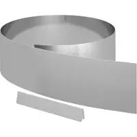 vidaXL Bordure de jardin, 450 x 20 cm, acier galvanisé, argenté