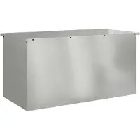 vidaXL Coffre de rangement pour jardin, en acier galvanisé, 100 x 50,5 x 50 cm, capacité de 220 litres