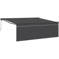 vidaXL Store rétractable Anthracite 400 x 300 cm