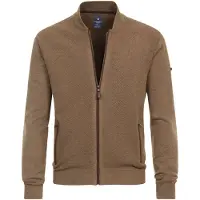 REDMOND Casual Regular Fit Cardigan marron, Unicolore