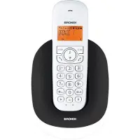 Brondi Téléphone sans fil DECT Manta avec identification de l'appelant Noir Blanc