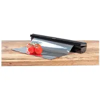 Wenko Distributeur de film Perfect Cutter, Distributeur d'essuie-tout, Noir