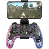Havit Contrôleur sans fil G180BT (blanc) (Android, iOS, PC, PS3, PS4, Switch, Xbox 360, Xbox One S, Xbox One X), Manette, Transparent, Blanc