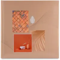 Hama Album photo gd format "Singo II", 30x30cm, 100 pges blches, Terracotta