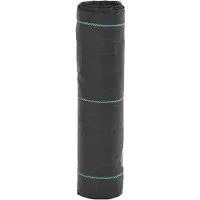 vidaXL Membrane anti-mauvaises herbes noir 0,5x150 m PP