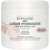 Byphasse Crème hydratante Corps Caresse Huile de coco 500 ml
