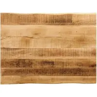 vidaXL Dessus de table bord vivant 80x60x2,5 cm bois de manguier brut