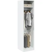 vidaXL Armoire blanche 50x50x200 cm Bois composite
