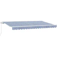 vidaXL , store enroulable bleu, 400 x 200 cm, tissu