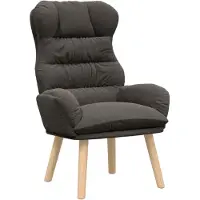 vidaXL Fauteuil gris foncé 69 x 74 x 93 cm Tissu Sherpa