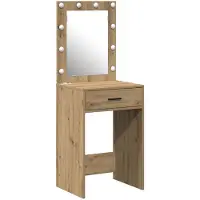 vidaXL Coiffeuse Artisan-Chêne 50 x 41 x 135 cm Bois composite