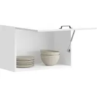 vidaXL Armoire murale de cuisine Kalmar blanc brillant bois ingénierie