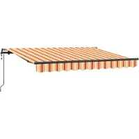 vidaXL Store rétractable jaune 350 x 200 cm Tissu