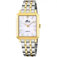 Lotus Montre Square Silver & Gold