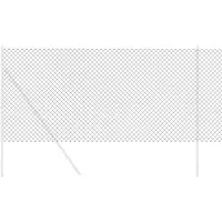vidaXL Clôture à mailles 10 x 1 m en acier gris