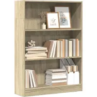 vidaXL Bibliothèque chêne sonoma 80x24x109 cm bois d'ingénierie