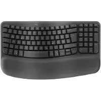 Logitech Draadloos Ergonomisch Toetsenbord Wave Keys Zwart - Franse Azerty
