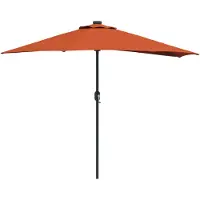 vidaXL Parasol de jardin , couleur terre cuite, 294 x 150 x 224 cm