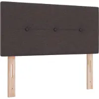 vidaXL Tête de lit réglable en hauteur, marron foncé, 100 cm, tissu