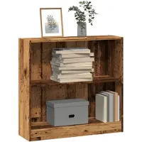 vidaXL Bibliothèque vieux bois 80x24x76 cm bois d'ingénierie