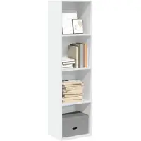vidaXL Bibliothèque blanc 40x30x152 cm bois d'ingénierie