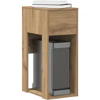 vidaXL Armoire informatique avec tiroir Chêne Artisan 30x44x74 cm