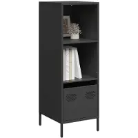 vidaXL Highboard noir 35x39x103,5 cm acier