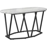 vidaXL Table basse Sonoma Grey - 80X40X40.5 Cm, en aggloméré et métal Lumarko !