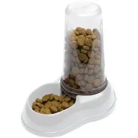 Ferplast Distributeur D Eau Ou Nourriture Pour Chats Et Chiens Azimut 1500 Dispenser Pour Animaux 1 5 Litres Mangeoire 16 5 X 25 X H 24 5 Cm Blanc