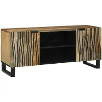 vidaXL Meuble TV marron 105 x 33 x 46 cm en aggloméré