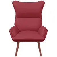 vidaXL fauteuil Bordeaux 69 x 74 x 93 cm Cuir artificiel