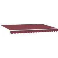 vidaXL Store rétractable Bordeaux 350 x 200 cm Tissu