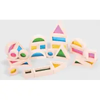 TickiT Jeu de cubes arc-en-ciel - Jouets en bois 24 pièces