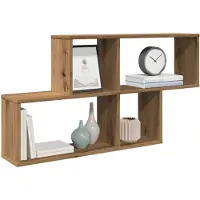 vidaXL Étagère murale chêne artisanal 100x18x53 cm bois d'ingénierie