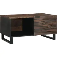 vidaXL Table basse 80 X 50 X 40 Cm - Bois de manguier massif et aggloméré Lumarko
