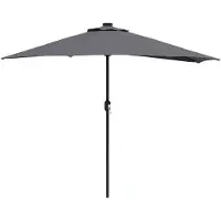 vidaXL Parasol de jardin , anthracite, 294 x 150 x 224 cm